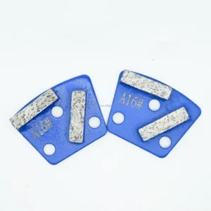 Trapezoid Two Teeth Diamond Grinding Pads 80 Grit for Concrete Floor with OEM Support and 1 Year Warranty