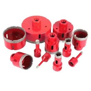Vacuum Brazed Diamond Drill Bit Suitable for Drilling High Strength Materials and Ring Structure Improve Chip Removal Efficiency