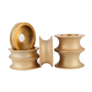 Vacuum Brazed Diamond Grinding Wheel for Marble Granite Ceramic Glass Edge Profile Sanding Disc for Stones and Tiles