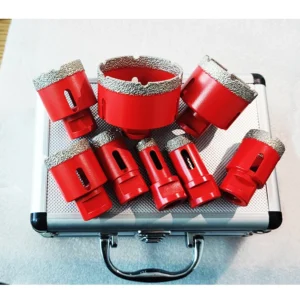 In Stock Brazed Diamond Hole Saw Kit High Quality Diamond Bit Drill Set for Ceramic Tiles Braze Crown