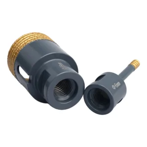 Vacuum Brazed M14 Thread Shank Laser Welded Sintered Dry Wet Drilling Tools Metal Ceramic Tile Brazed Diamond Core Drill Bit