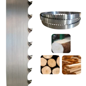 Welded D6A Steel Wooden Saw Blades Sawmill Carbide Tip Wood Band Saw Blade for Hard Wood