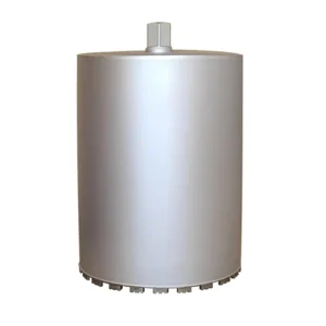 Wet Diamond Core Drill Bits SDS PLUS 12″ 306mm Diameter 15-1/2″ 395mm Depth 1-1/4″-7 UNC Thread Arbor Masonry Concrete