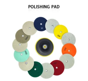 Wet Granite Stone Abrasive Tools Flexible Diamond Copper 100mm Polishing Buffing Grinding Pad