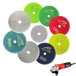Wet Polishing Pads Diamond Tools for Stone Granite Marble Quartz & Porcelain Flooring Abrasive Tools
