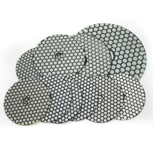 White Polishing Pad for Stone Marble Granite 4IN Resin Bond Diamond Grinding Disc